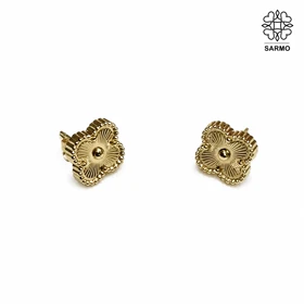 گوشواره ونکلیف طلایی استیل کد 509428015