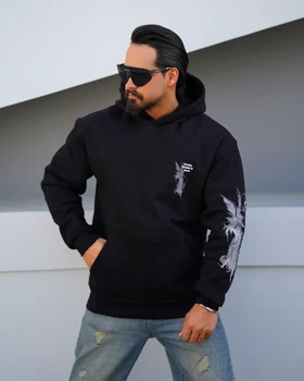 هودی مردانه دورس سه‌نخ طرح Angel