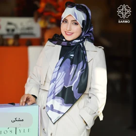 روسری ابریشم توییل پریگل (مشکی)