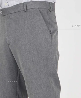 شلوار پارچه ای مردانه راسته ساده 0902