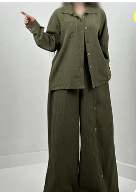 ست جلو دکمه Green wood