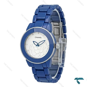 ساعت شنل زنانه سرامیکی آبی Chanel-7463-L