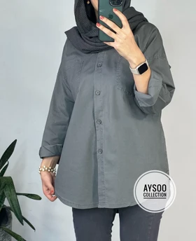 مانتو جین رنگی پرنده