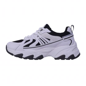 کتانی زنانه مدل بوگاتو_سفید مشکی کد 3640