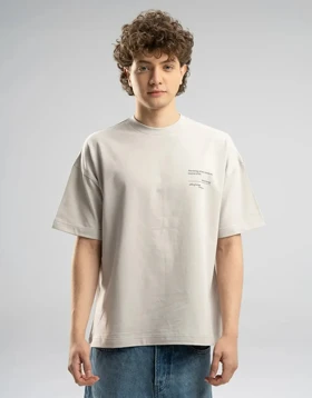 اورسایز آستین کوتاه پیش چاپدار