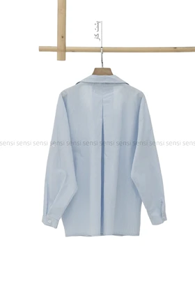 شومیز راه راه پشت پیله کد1005593