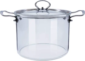 قابلمه پیرکس دسته استیل