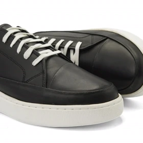 کفش ونس چرم طبیعی مردانه استار مدل Flat shoes - 0150