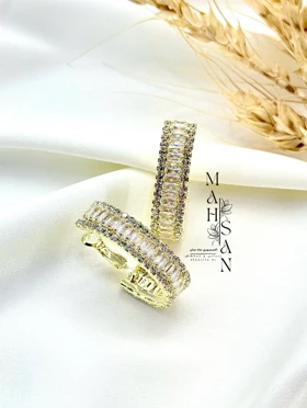 گوشواره فول نگین جواهری مجلسی