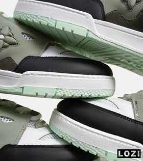 کفش کتانی مردانه سبز سفید LOUIS VUITTON