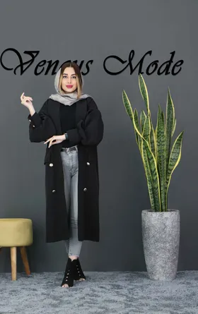 مانتو مازراتی یقه آرشال آستین پفی