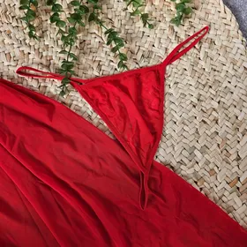 لباس خواب بلند کاپ‌دار لاوین 4164