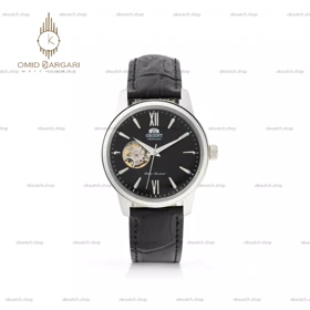 ساعت مچی اورینت اوپن هارت بند چرمی صفحه مشکی Orient