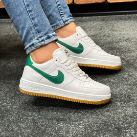 کتانی نایک ایرفورس ست مردانه زنانه nike air force رنگ سفید سبز