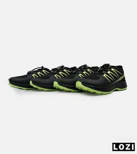 کفش کتانی کوهنوردی مردانه و زنانه مشکی سبز Salomon Speedcross 5 Trail