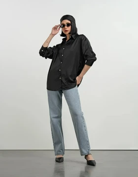 ساتن دکمه صدفی