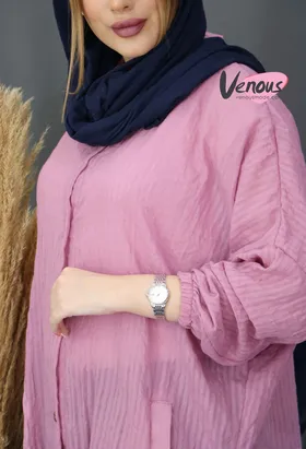 مانتو پانچ وال جلودکمه