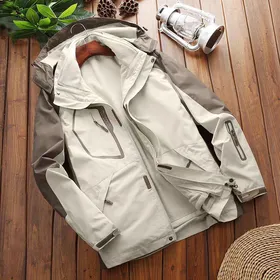 کاپشن دو پوش پلار دار دو قلو (گورتکس) مارک OUTDOOR کد 1201