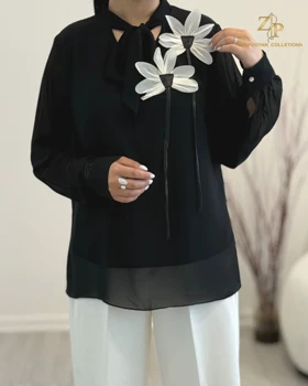 شومیز زنانه گل برجسته لیمارا