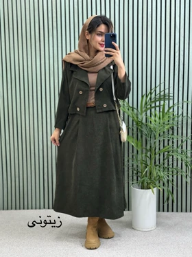 ست کت دامن ماهلین