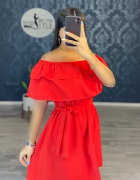 پیراهن یقه دلبری کد : 7794