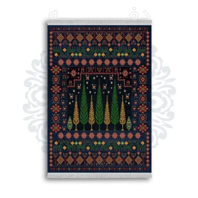 *جدید* فرشینه از جنس پارچه شانل مخمل ترک طرح فانتزی برند دفه کد 837