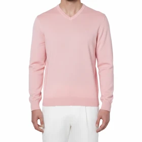 پلیور بافت یقه هفت صورتی مردانه