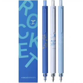 خودکار مشکی ژله ای کاکو ( KACO K1028) نوک 0.5 میلی‌متری 3 عددی مدل Ocean