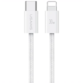 کابل تایپ سی به لایتنینگ یوسامز USAMS مدل US-SJ657 توان 30 وات 1.2 متر