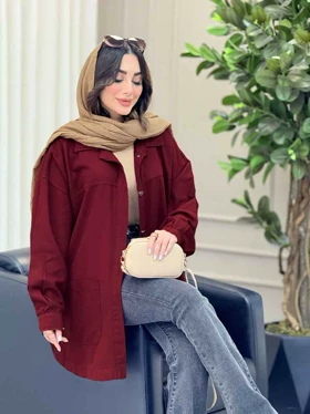 مانتو بغل سه دکمه روشنک