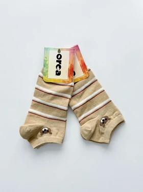 جوراب مچی نخ پنبه طرح خرس