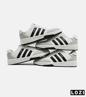 کفش کتانی مردانه سفید مشکی ADIDAS Tyshawn