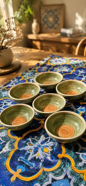 کاسه کوچک ماست خوری سرامیکی آبرنگی