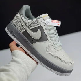 نایک ایر فورس وان بیگ بنگ طوسی Nike Air Force 1 Big Bang Grey
