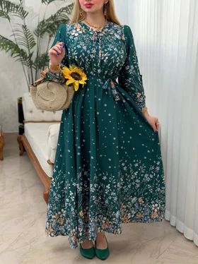 پیراهن گلچهره 1290041 (سبز)