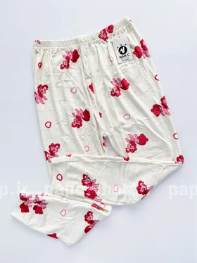 شلوار مخمل استیکر دار طرح یونیکورن