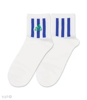 جوراب نیم ساق گلدوزی کد 80002 طرح Adidas