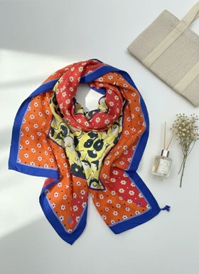 روسری قواره دار کاربنی