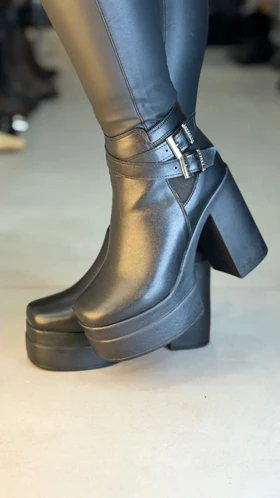 6418 - نیم بوت دو سگک گلوریا 6418