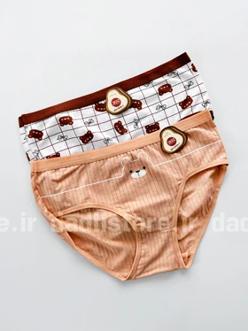 شورت اسلیپ نخ پنبه عروسکی طرح خرس