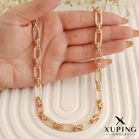 زنجیر حلقه‌ای طرح طلا با روکش چندلایه ژوپینگ Xuping