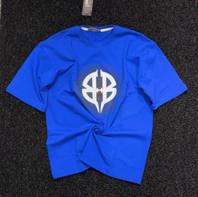 تیشرت بالانسیاگا باکسی فیت آبی رویال فوق‌العاده خفن