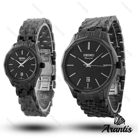 ساعت ست سیکو diamond تمام مشکی تک موتوره s-10210