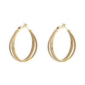 گوشواره زنانه حلقه‌ای دولاین فانتزی