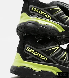 کفش کتانی مردانه و زنانه مشکی سبز سالومون Salomon X ULTRA