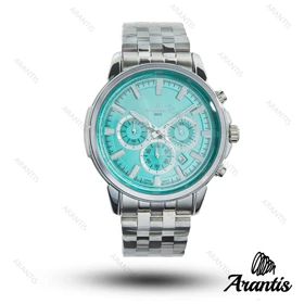 ساعت مردانه رومانسون مکس سه موتوره سیلور صفحه تیفانی m-10226