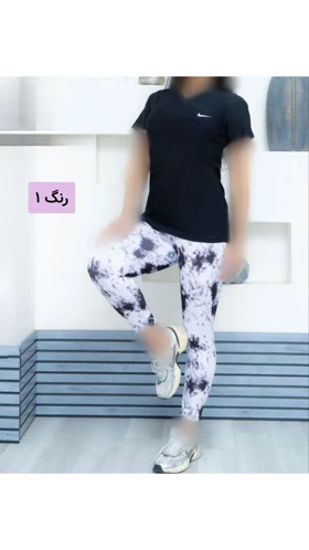ست تیشرت یقه هفت و شلوار کمر گنی 1246