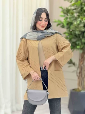 مانتو برش‌دار بغل چاک
