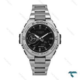 ساعت جی شاک GST-B500 مردانه سیلور صفحه مشکی Gshock-7265-G