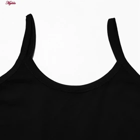 تاپ راحتی زنانه مدل پنبه‌ای رنگ مشکی برهان تن پوش کد 1021